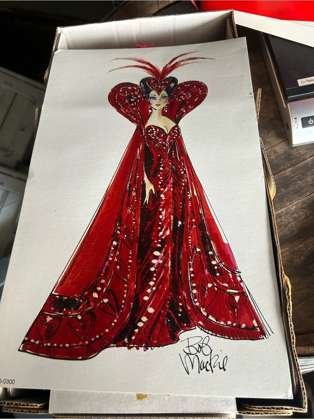 Queen of Hearts Bob Mackie Barbie Doll box as is condition